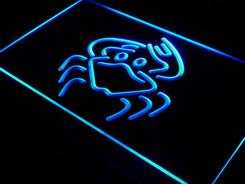 Crab Seafood Display Food Cafe Neon Light Sign